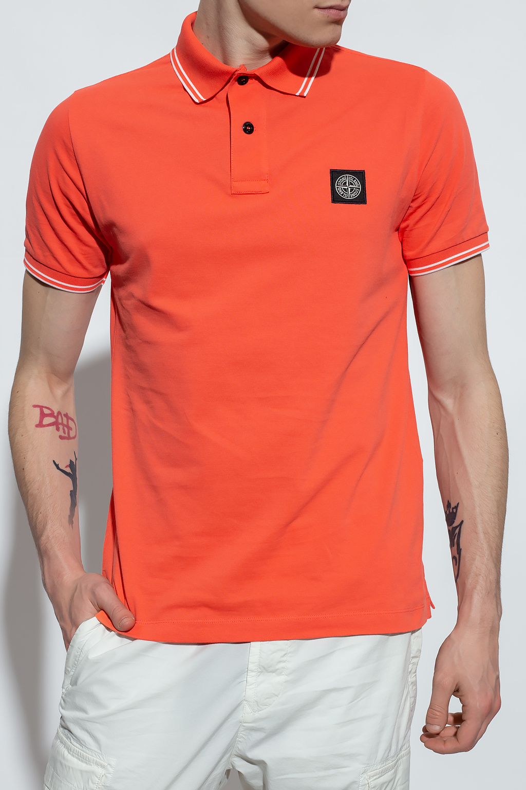 Stone Island Polo shirt with logo | Men's Clothing | Vitkac